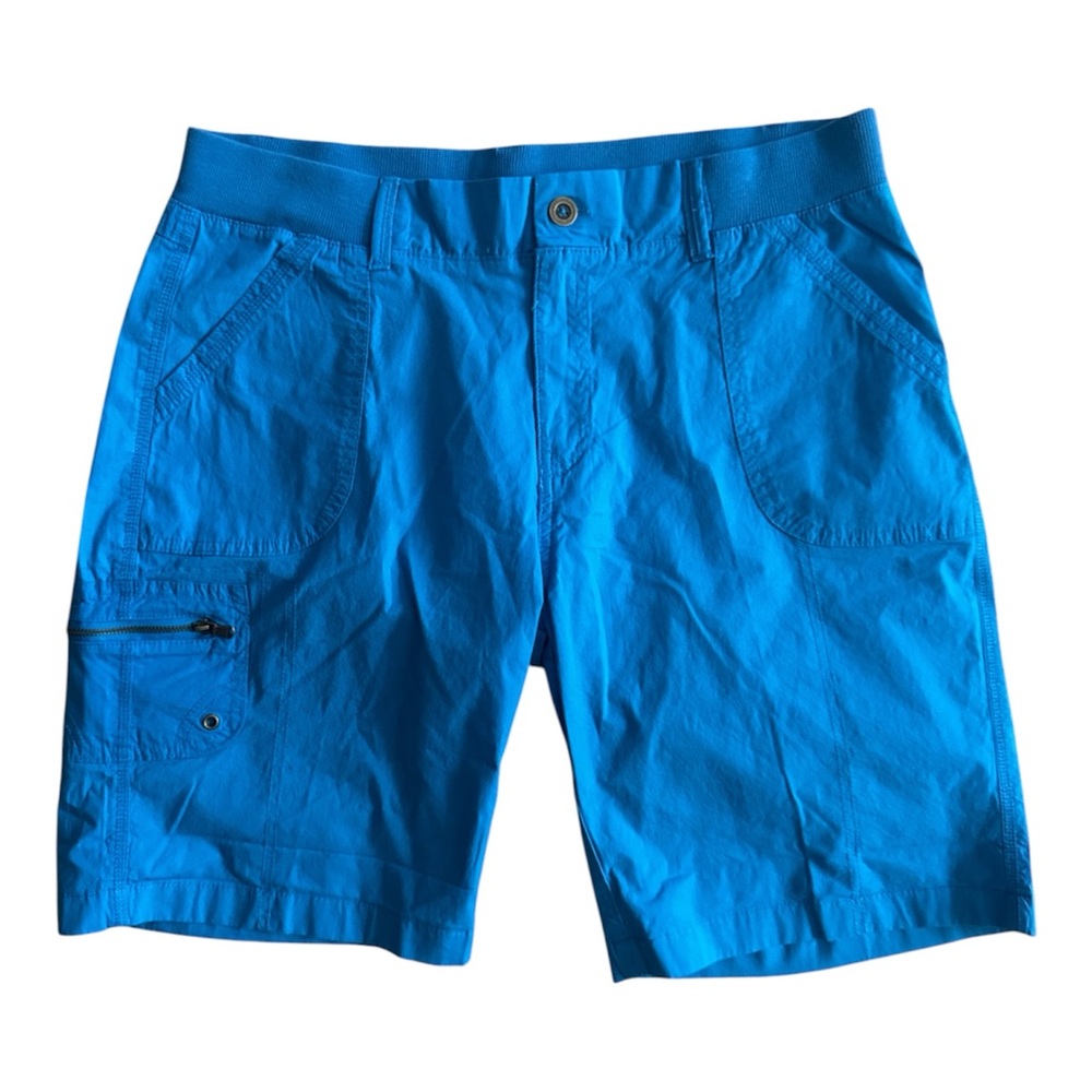 fresh Women's cargo stretch Bermuda Shorts, blue size 10